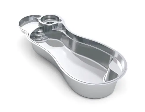 The Allure™ Fiberglass Pool 3D image